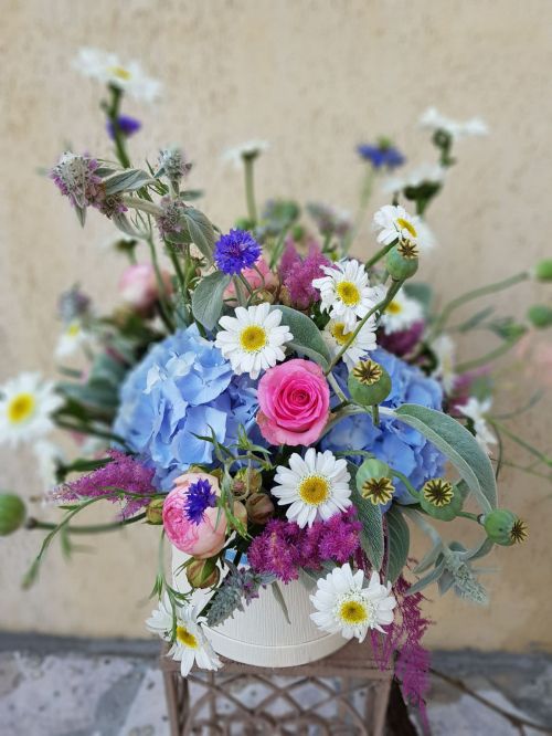 Blue Summer flower box
