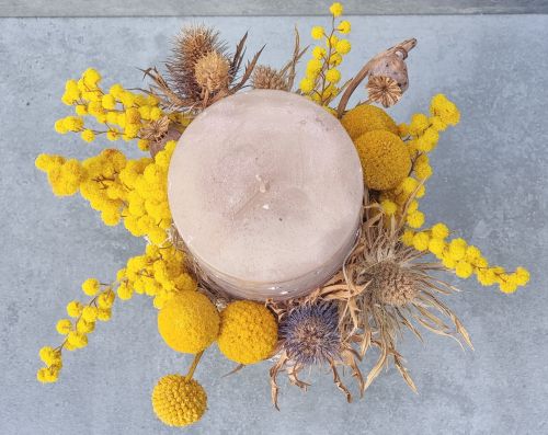 Easter candle decoration